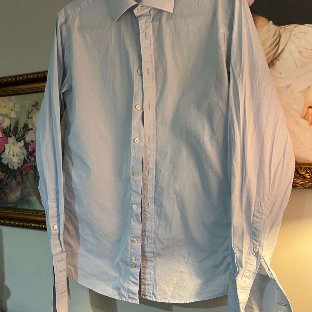 Thomas Pink Light Blue Dress Shirt